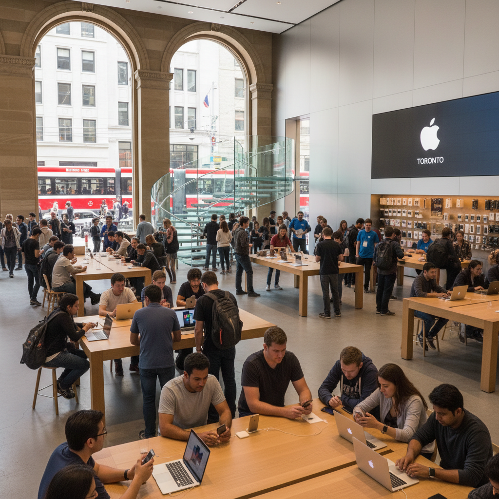 Toronto Metro Tech Enthusiasts Await Apple’s Spring 2025 Event: New iPhone and MacBook Air Updates
