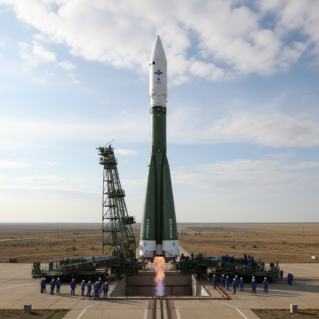 Russia’s Soyuz-5 Rocket Inches Toward Liftoff at Baikonur